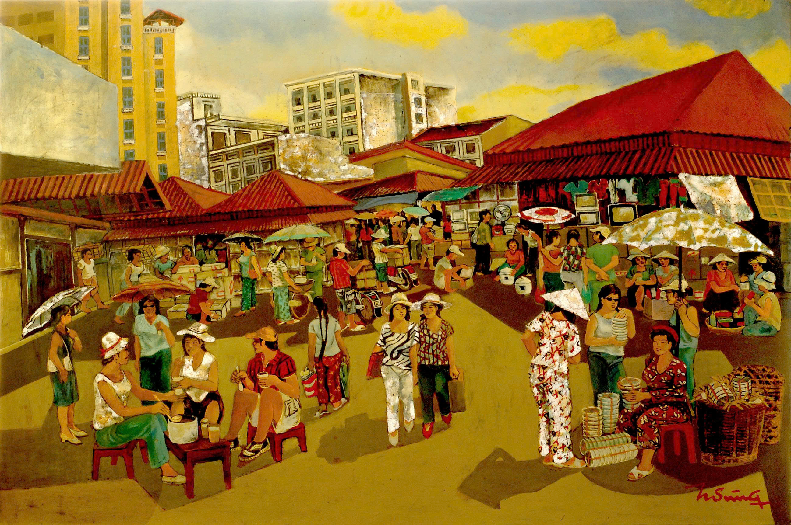 Tôn vinh di sản nghệ thuật của họa sĩ Hoàng Sùng qua triển lãm “Hồn Quê” - 4