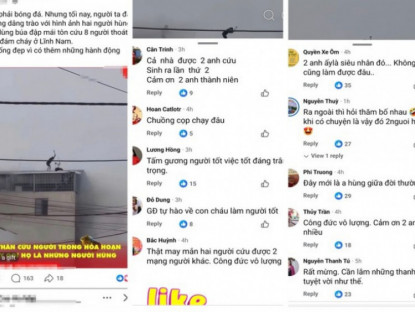 Công nghệ - Dân mạng "nín thở" xem clip 2 người hùng cứu người từ nóc nhà cao tầng cháy ngùn ngụt