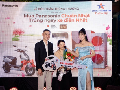 Thông tin doanh nghiệp - Hàng trăm xe máy điện được Panasonic và đại lý toàn quốc trao tặng khách hàng dịp Tết 2026