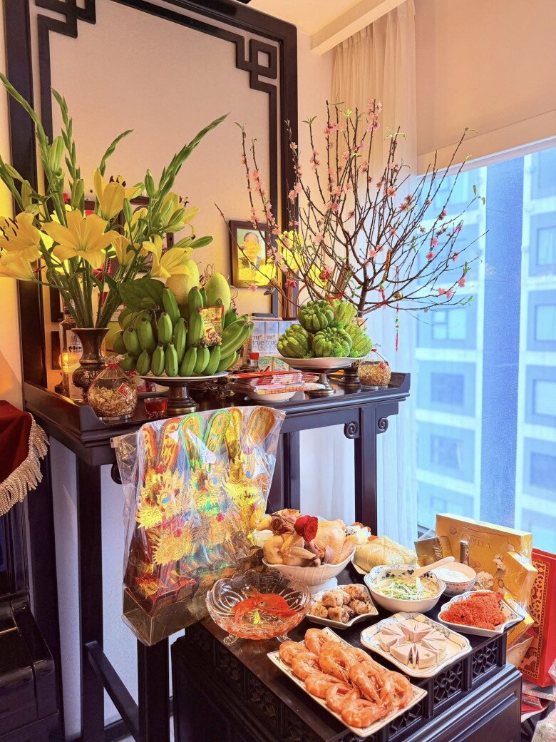 Chiêm ngưỡng mâm cỗ cúng ông công ông Táo của sao Việt: Người cầu kỳ gần chục món, người giản đơn - 9