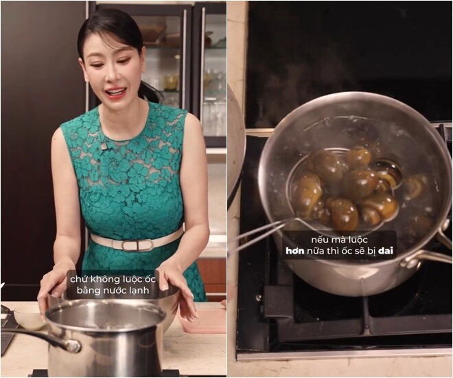 Hoa hậu Hà Kiều Anh làm món đặc sản, Quang Linh và dàn sao Việt xuýt xoa nhưng vợ Bình Minh lại "trách" - 4