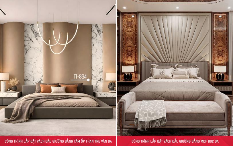 Review ốp đầu giường 2026: Tại sao tấm than tre vân da là xu hướng mới? - 4