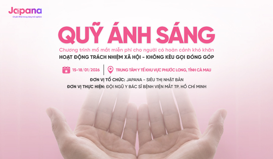 Japana minh bạch Quỹ Ánh Sáng phối hợp bệnh viện mắt TP. HCM mổ mắt miễn phí cho người có hoàn cảnh khó khăn - 1