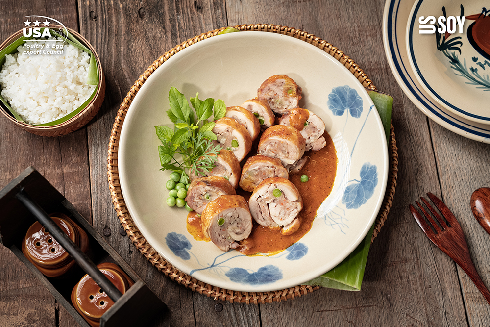 Tết là về nhà và cùng nhau nấu món Gà Mỹ cuộn nấm xốt cà ri thật ngon - 2