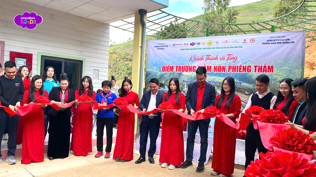 LineaBon D3K2 chung tay khánh thành điểm trường mầm non Phiêng Thẳm - 1