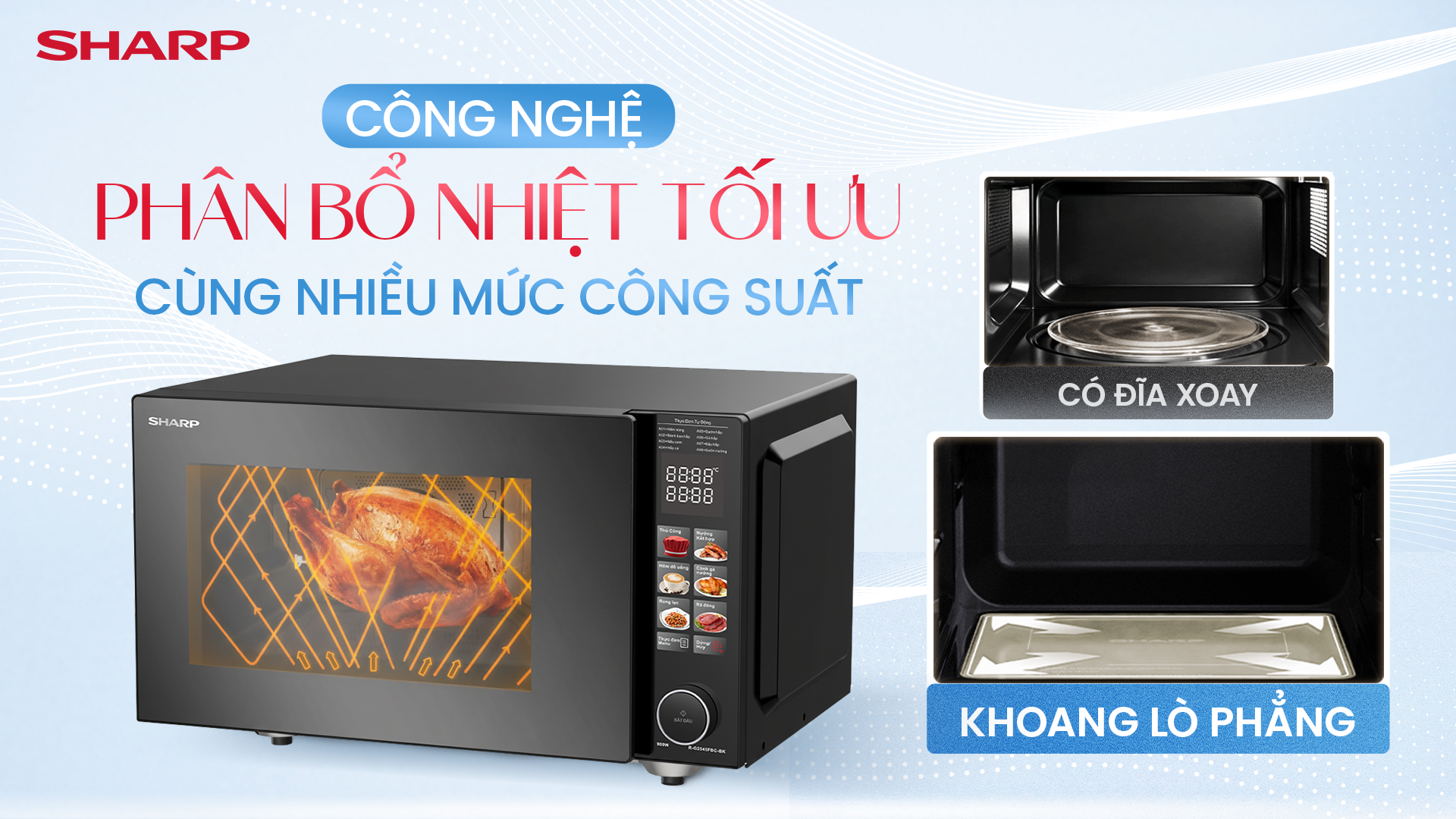 Sharp ra mắt lò vi sóng không đĩa xoay mới: mở không gian, nấu dễ dàng - 3
