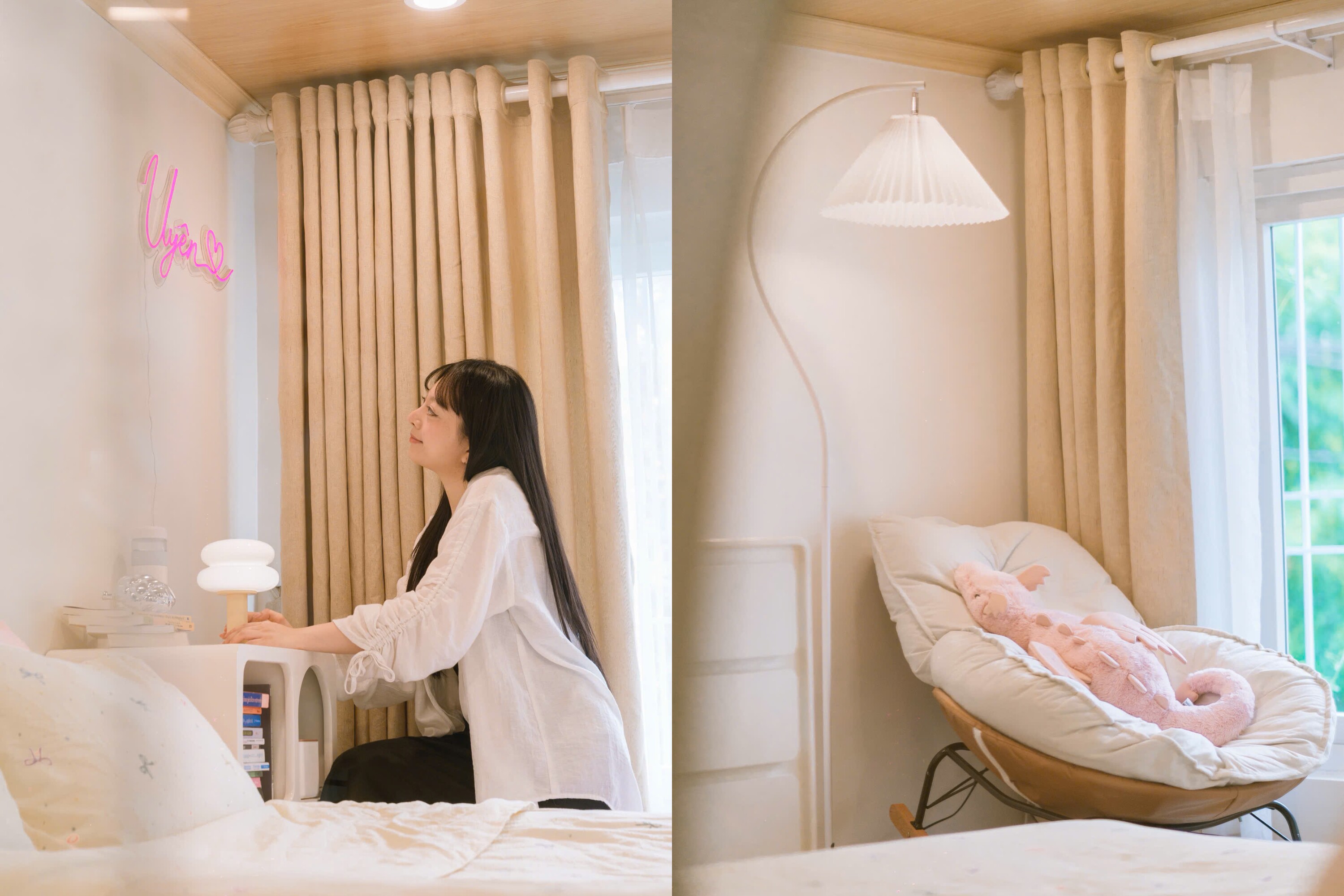 Gái xinh 2K tích lũy tiền từ thời sinh viên, tiết kiệm được 100 triệu đồng thiết kế căn nhà gác xép màu hồng 40m2 đẹp mê - 1