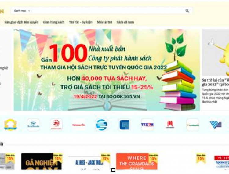 Những ưu đãi tại Hội sách trực tuyến