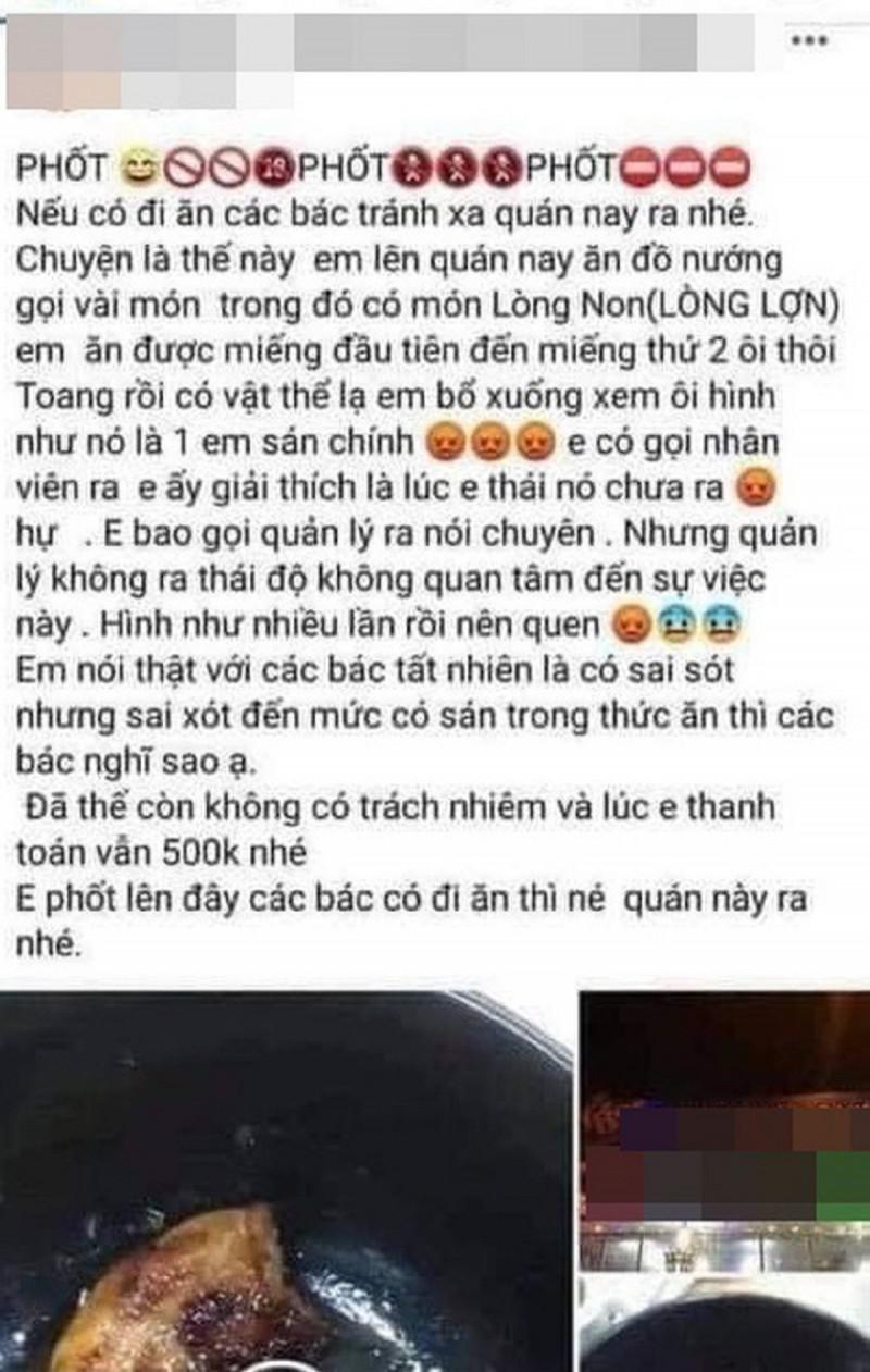 Công an vào cuộc xác minh clip chủ quán bắt khách quỳ vì 'bóc phốt' đồ ăn có sán - 2