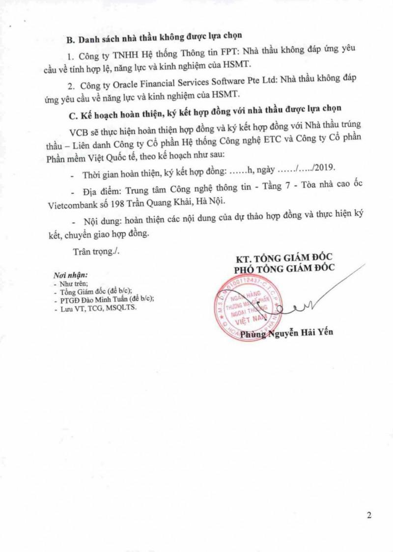 Ngân hàng TMCP Ngoại thương Việt Nam và siêu nhà thầu quen mặt - 2