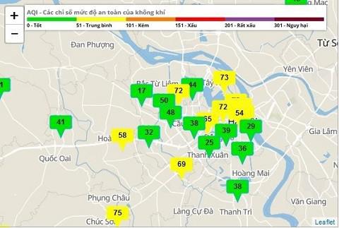 Ngày 3/8: Chất lượng không khí Hà Nội duy trì ở mức tốt - 1