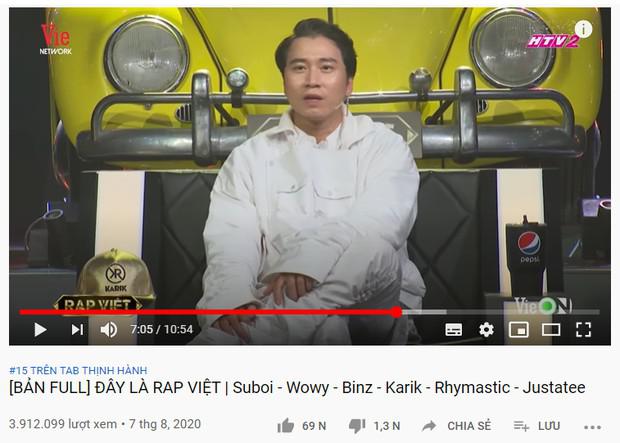 Rap Việt lập cú hattrick khi tập 3 vừa lên sóng đã giành ngay top 1 trending YouTube - 4