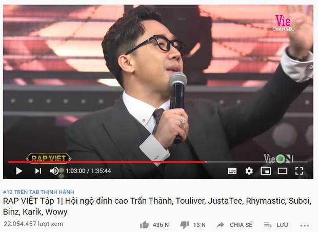 Rap Việt lập cú hattrick khi tập 3 vừa lên sóng đã giành ngay top 1 trending YouTube - 6