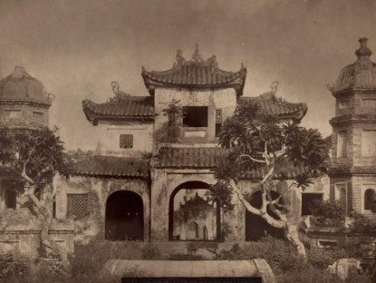Ảnh chùa Báo Ân được chụp từ 100 năm trước