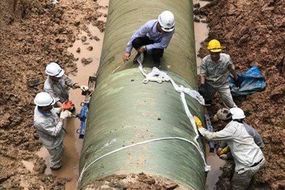 Đường ống nước sạch Sông Đà tiếp tục gặp sự cố - 1