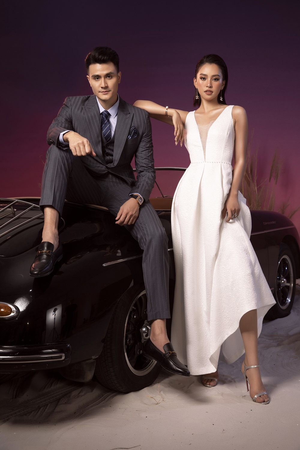 Vĩnh Thụy diện suit bảnh bao như quý ông Ý bên hoa hậu Tiểu Vy - 4