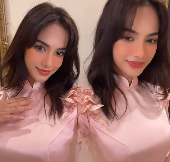 Trâm Anh, "nàng thơ Sơn Tùng" nổi bật trong dàn phù dâu xinh đẹp của Minh Hằng - 4