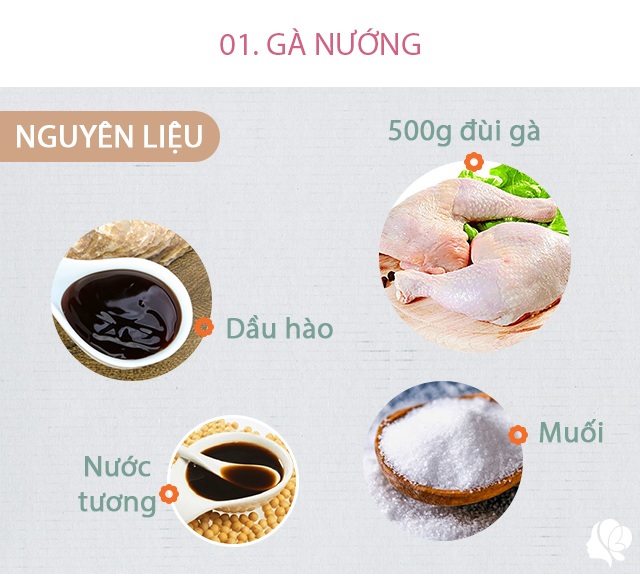 Hôm nay ăn gì: Đãi cả nhà gà nướng thơm lừng, canh bí đao thanh mát bữa chiều - 2