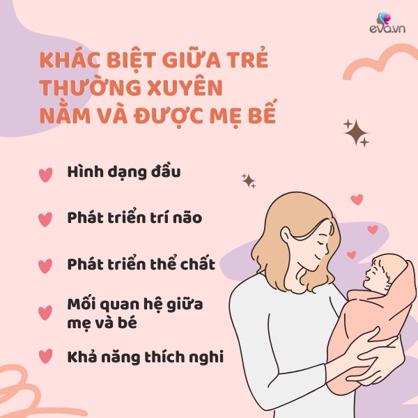 Bác sĩ Nhi: "Có sự khác biệt giữa đứa trẻ sơ sinh tự nằm chơi và thường xuyên được bế, sau 3 tuổi khoảng cách càng lớn" - 2