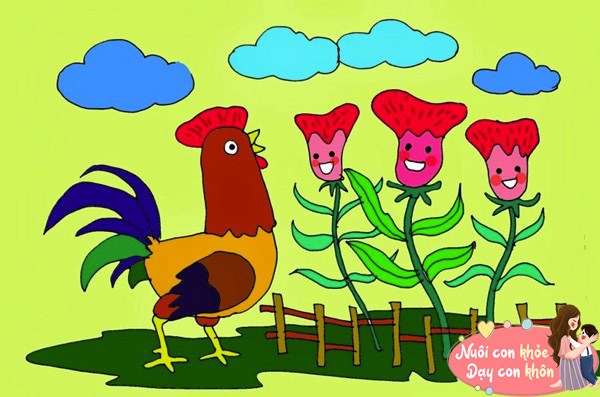Truyện cổ tích: Sự tích hoa Mào Gà - 3