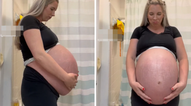 Câu chuyện đặc biệt của người mẹ có bụng bầu siêu to khổng lồ khiến nhiều người nể phục - 1
