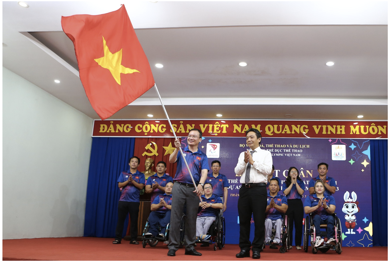 Lễ xuất quân Đoàn thể thao người khuyết tật Việt Nam tham dự ASEAN PARAGAMES 12 - 1