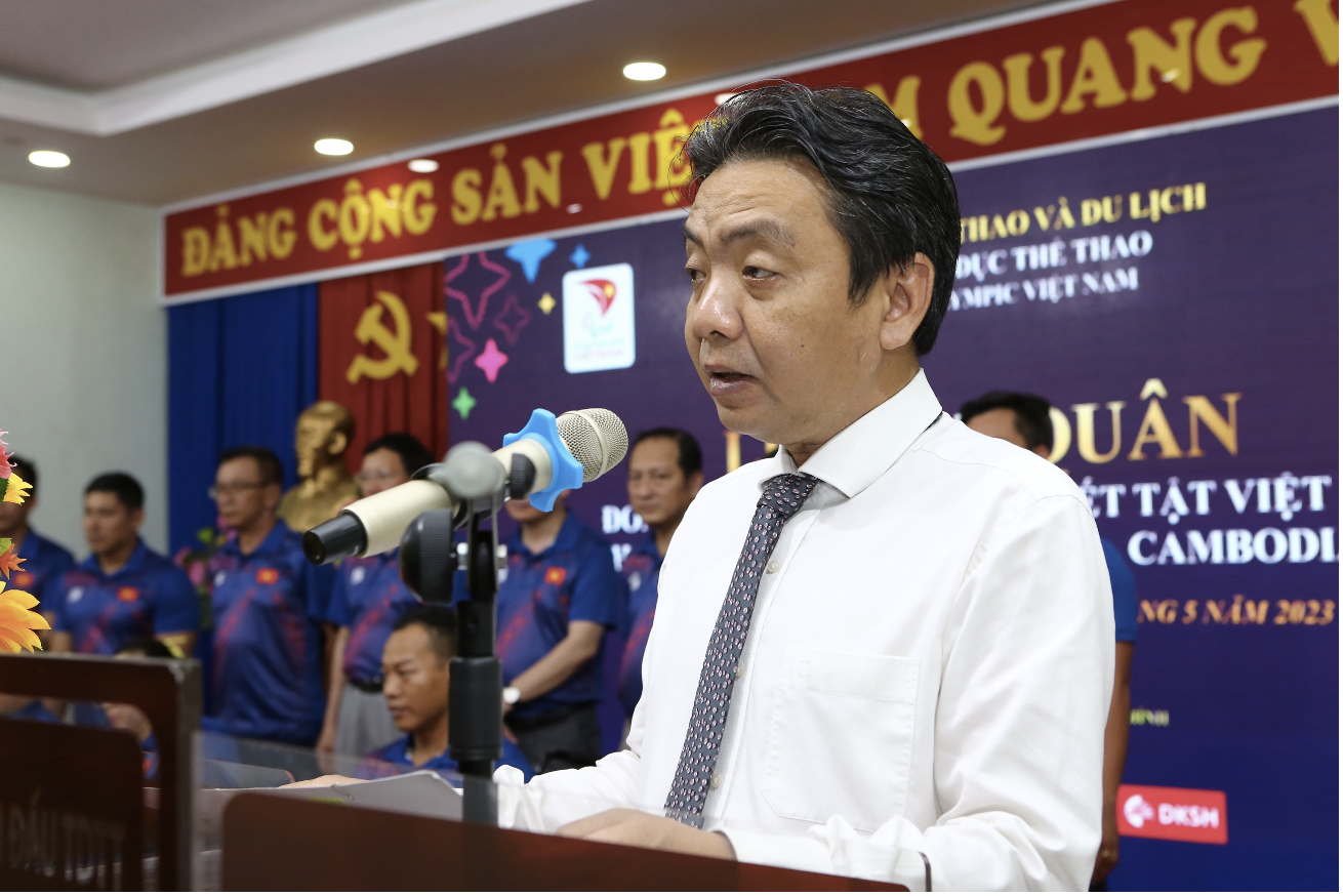 Lễ xuất quân Đoàn thể thao người khuyết tật Việt Nam tham dự ASEAN PARAGAMES 12 - 3