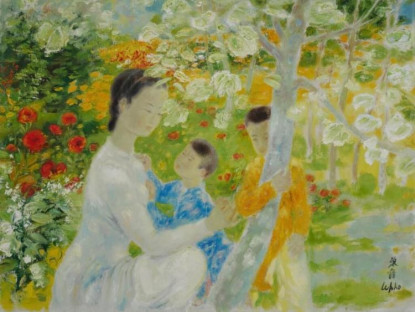 Đấu giá hai bức tranh họa sĩ Lê Phổ tại Sotheby's New York (Mỹ)