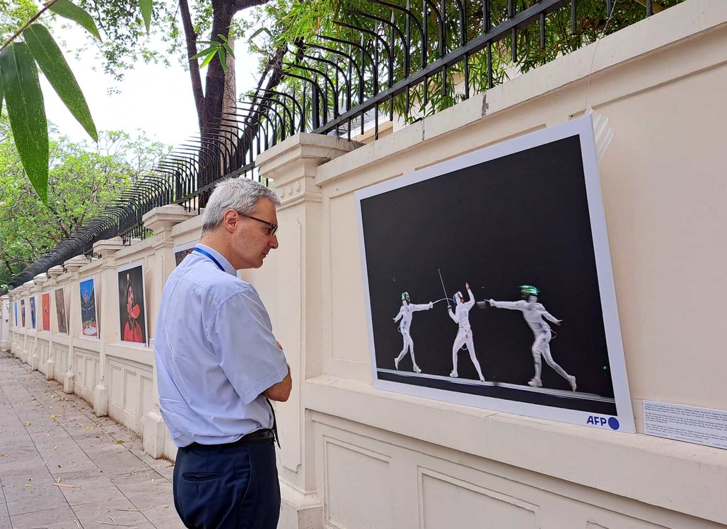 24 khoảnh khắc thể thao đầy cảm xúc của AFP trên tường Đại sứ quán Pháp - 6