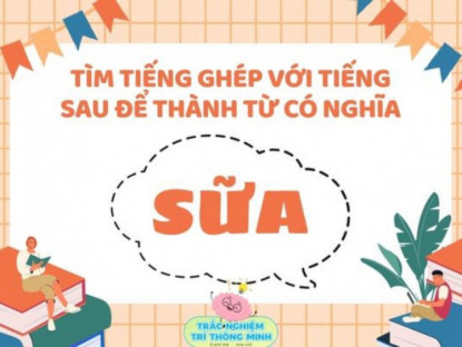 Gia đình - Đố vui IQ tiếng Việt cho bé: Ghép các tiếng để tạo thành từ có nghĩa