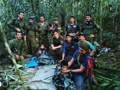 Thế giới - Tìm thấy 4 trẻ em mất tích sau 40 ngày máy bay bị rơi trong rừng rậm Amazon
