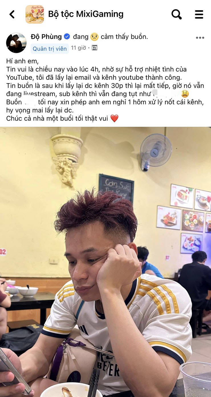 Độ Mixi mất kênh YouTube: Lấy lại kênh 30 phút thì tiếp tục “bay màu” - 2