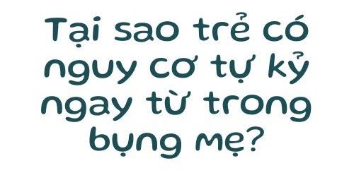Trẻ có thể bị tử kỷ ngay từ khi còn trong bụng mẹ không? - 1