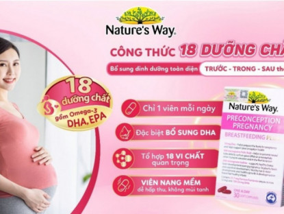 Thông tin doanh nghiệp - Sản phẩm Vitamin dành cho bà bầu của Nature's Way và tốc độ phủ sóng thị trường Việt Nam