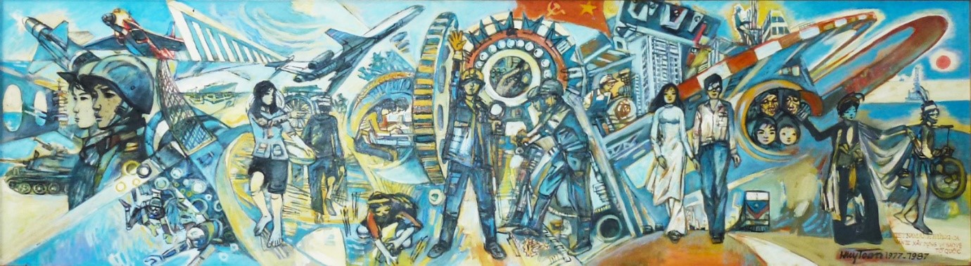 Trưng bày 70 tác phẩm của hoạ sĩ Lê Huy Toàn trong triển lãm “Ký ức Điện Biên” - 4