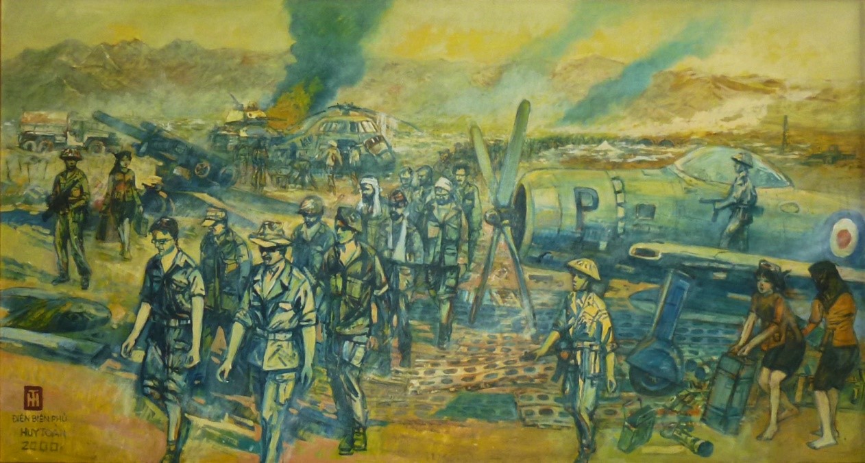 Trưng bày 70 tác phẩm của hoạ sĩ Lê Huy Toàn trong triển lãm “Ký ức Điện Biên” - 9