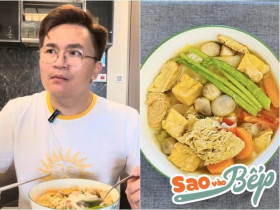 Nắng nóng ăn cơm không thấy ngon, MC nổi tiếng Việt Nam vào bếp làm món bún thanh mát, ngon miệng