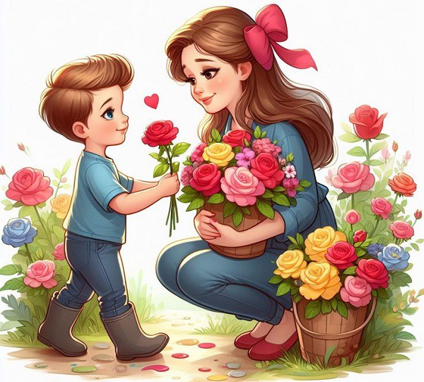 Dạy bé những lời chúc hay và đáng yêu cho mẹ nhân Ngày của mẹ - 1