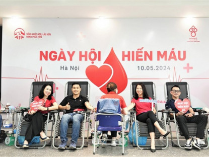 Thông tin doanh nghiệp - Gần 200 thành viên AIA Việt Nam tham gia hiến máu nhân đạo 