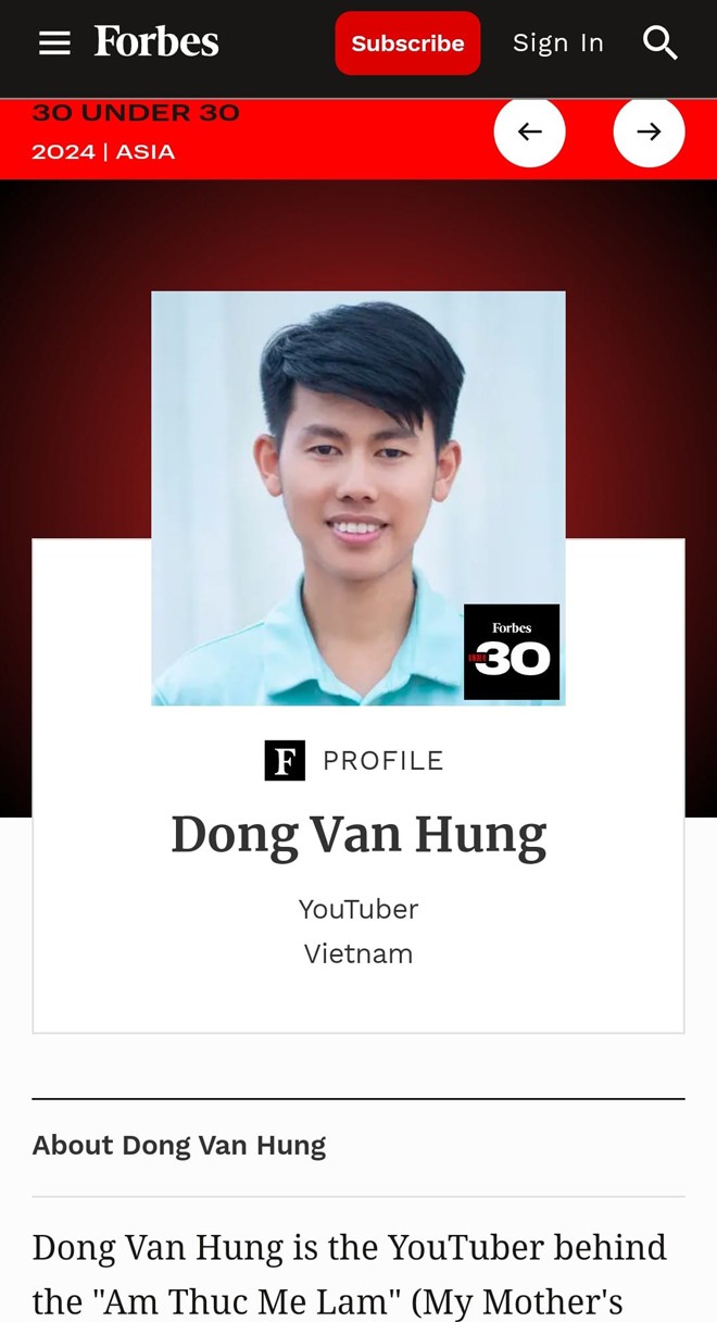 Chàng trai nông thôn Thái Nguyên lọt top Forbes 30 Under 30 châu Á - 2