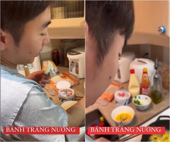 Chồng Diễm Hương vừa làm bánh vừa ngọt ngào gọi "em yêu", có món được con trai chấm 100 điểm - 1
