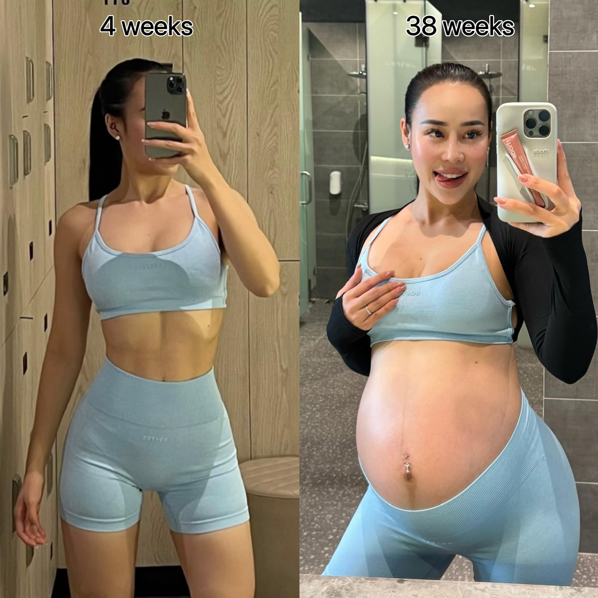 Khi hot girl đình đám làng fitness mang thai: Bầu 39 tuần vẫn nâng tạ 160kg nhìn &#34;toát mồ hôi hột&#34; - 5