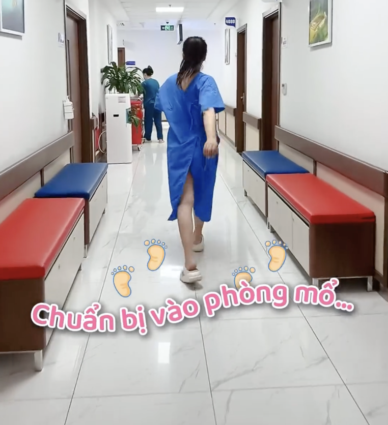 Thu Quỳnh sinh mổ lần 2 nhẹ nhàng như đi dạo, sự xuất hiện của chàng trai đặc biệt gây chú ý - 3