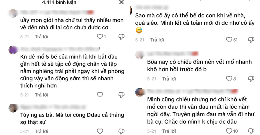 Sao Việt tập đi sau sinh mổ: Người nhăn nhó như trải qua “kiếp nạn thứ 81”, người thảnh thơi như đi dạo - 5