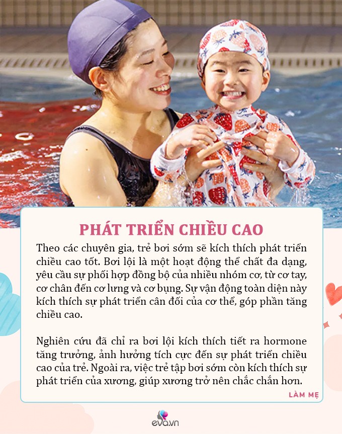 5 siêu lợi ích khi cho trẻ tập bơi sớm, không những tăng chiều cao mà não còn âm thầm phát triển - 1