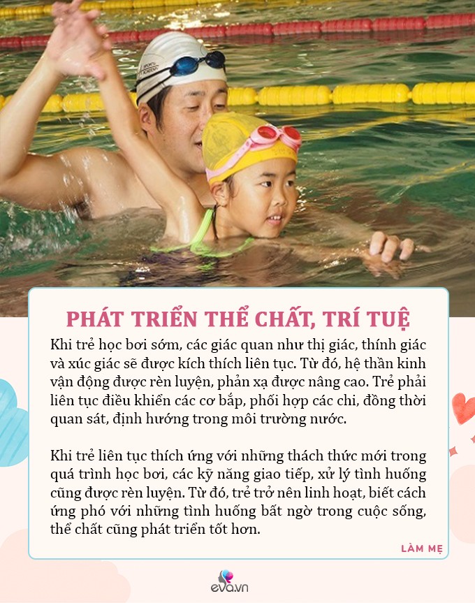 5 siêu lợi ích khi cho trẻ tập bơi sớm, không những tăng chiều cao mà não còn âm thầm phát triển - 2