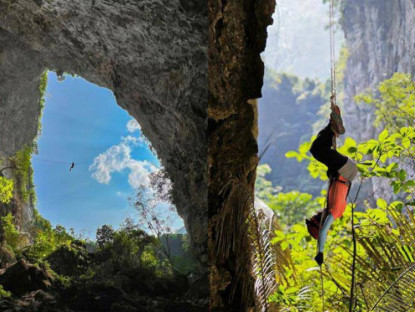 Du lịch - Chàng trai 30 tuổi chinh phục thành công hố sụt Canh Cảo - kỳ quan thiên nhiên ở Cao Bằng