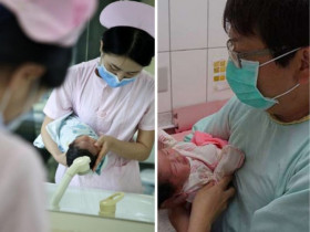 Hai đứa trẻ bị trao nhầm ở bệnh viện vì sơ suất của y tá sau khi tắm