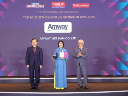 Thông tin doanh nghiệp - Amway Việt Nam vinh dự là doanh nghiệp FDI xuất sắc về dinh dưỡng và chăm sóc sức khỏe chủ động