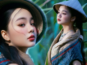 Cô bé 13 tuổi có gương mặt đẹp như tượng tạc